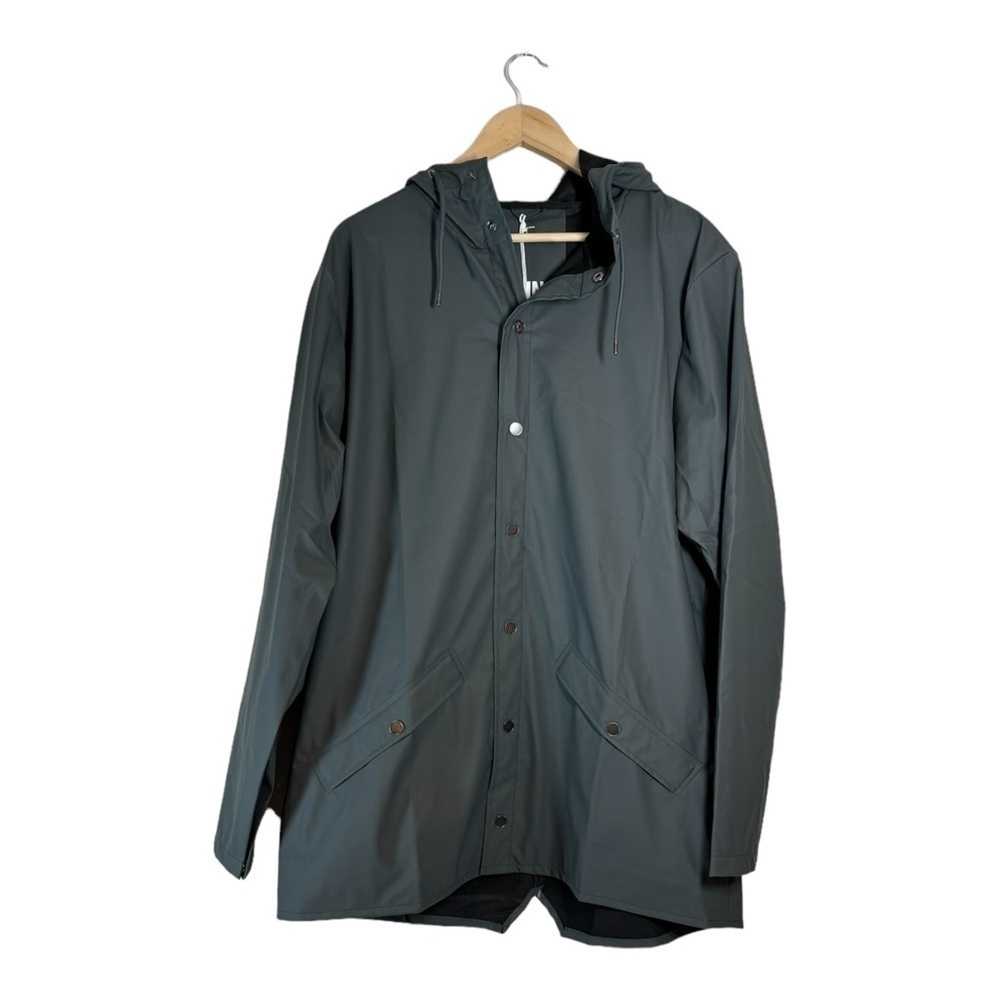 Rains Waterproof Jacket in Slate NWT - Picture 2 of 7